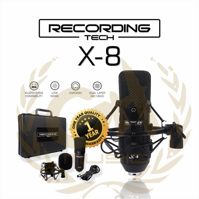 XLR CONDENSER MIC RECORDING TECH X8 MICROPHONE RECORDING DAN PODCAST