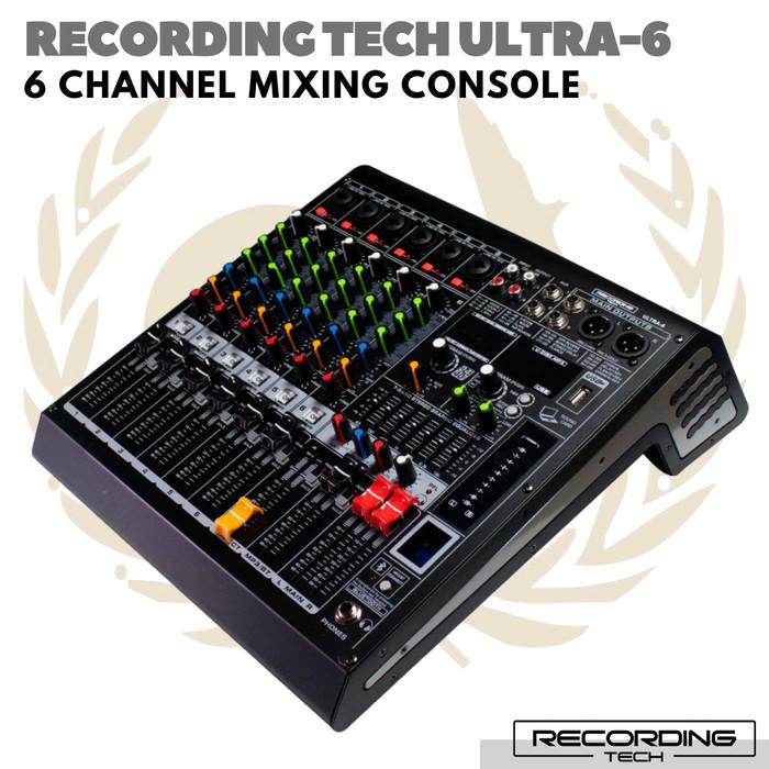RECORDING TECH ULTRA 6 MIXING CONSOLE | Audio MIxer 6 Channel Ultra6