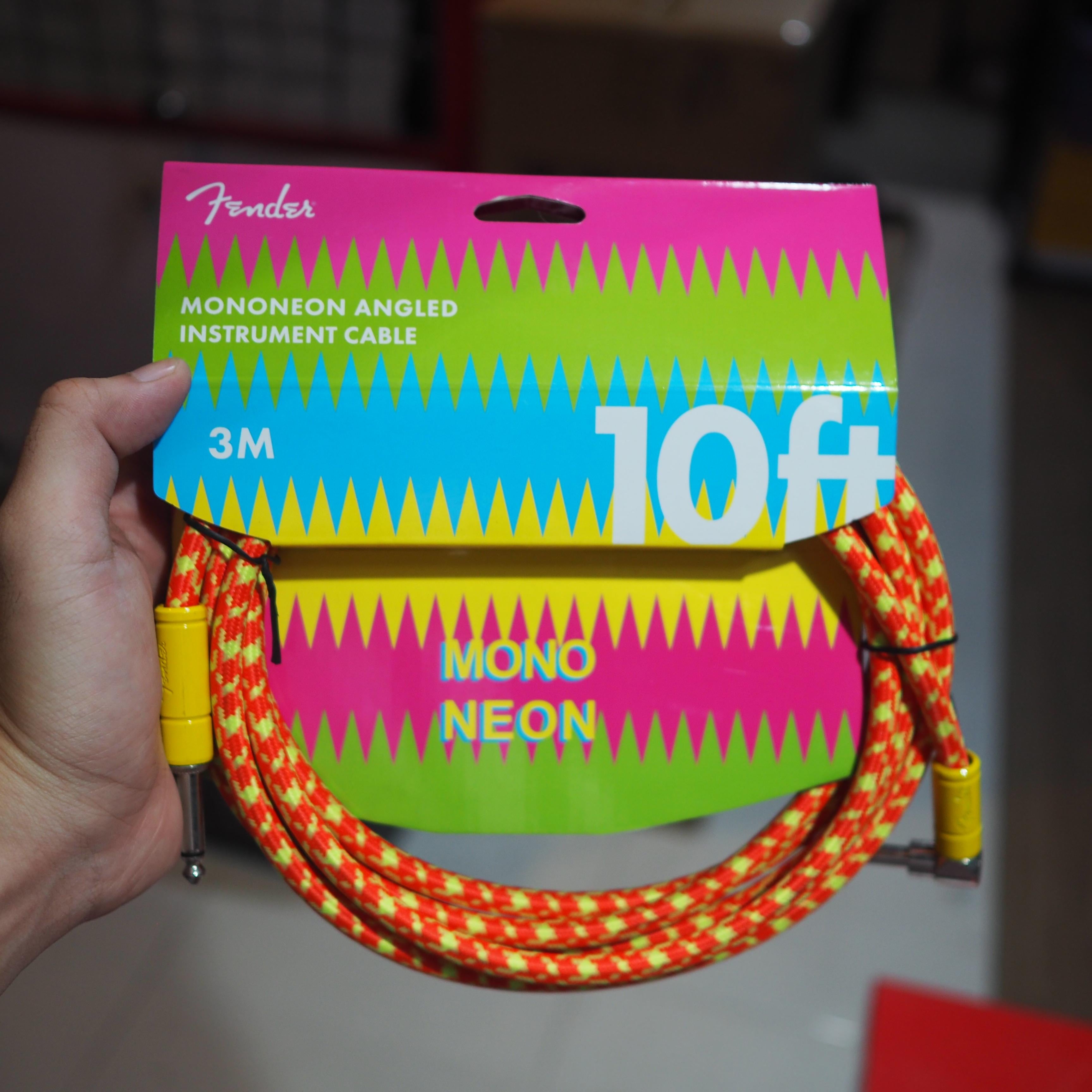 Fender MonoNeon Angled Instrument Cables - Kabel Jack Gitar Bass L