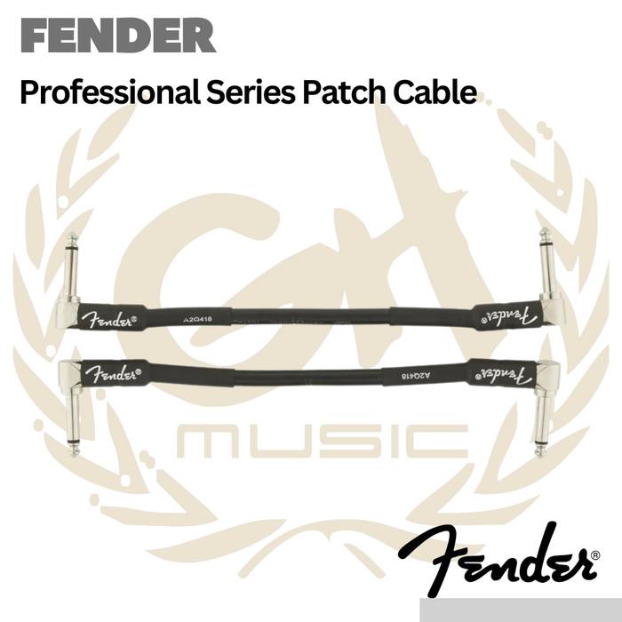 Fender Professional Series Patch Cable 6 in - Kabel Jumper Efek 2pcs
