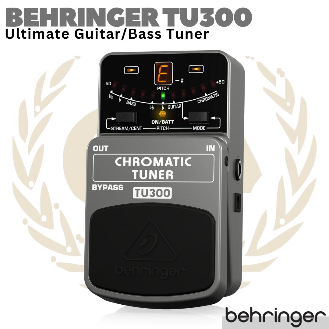 BEHRINGER TU300 Chromatic Guitar Bass Tuner Pedal | Gitar Stompbox