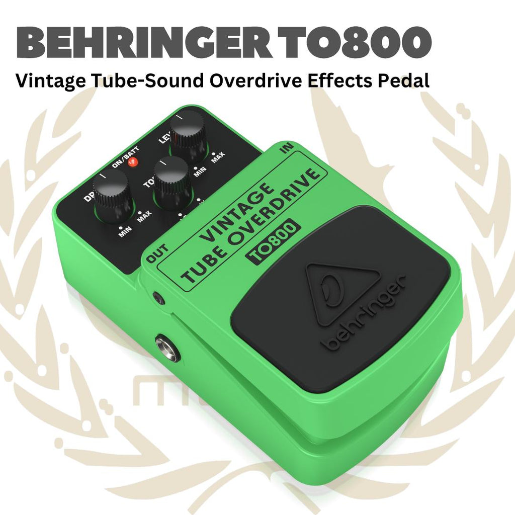 Behringer TO800 Vintage Tube-Sound Overdrive Effects Pedal - Efek Pedal TO 800 | TO-800
