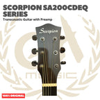 Scorpion SA200CDEQ Series Transcoustic Guitar