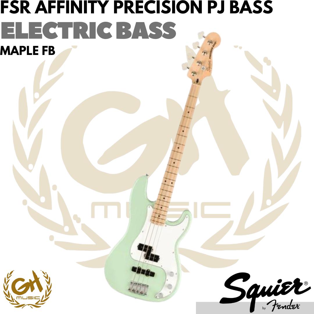 Squier FSR Affinity Precision PJ Bass Guitar, Maple FB - BASS ELEKTRIK