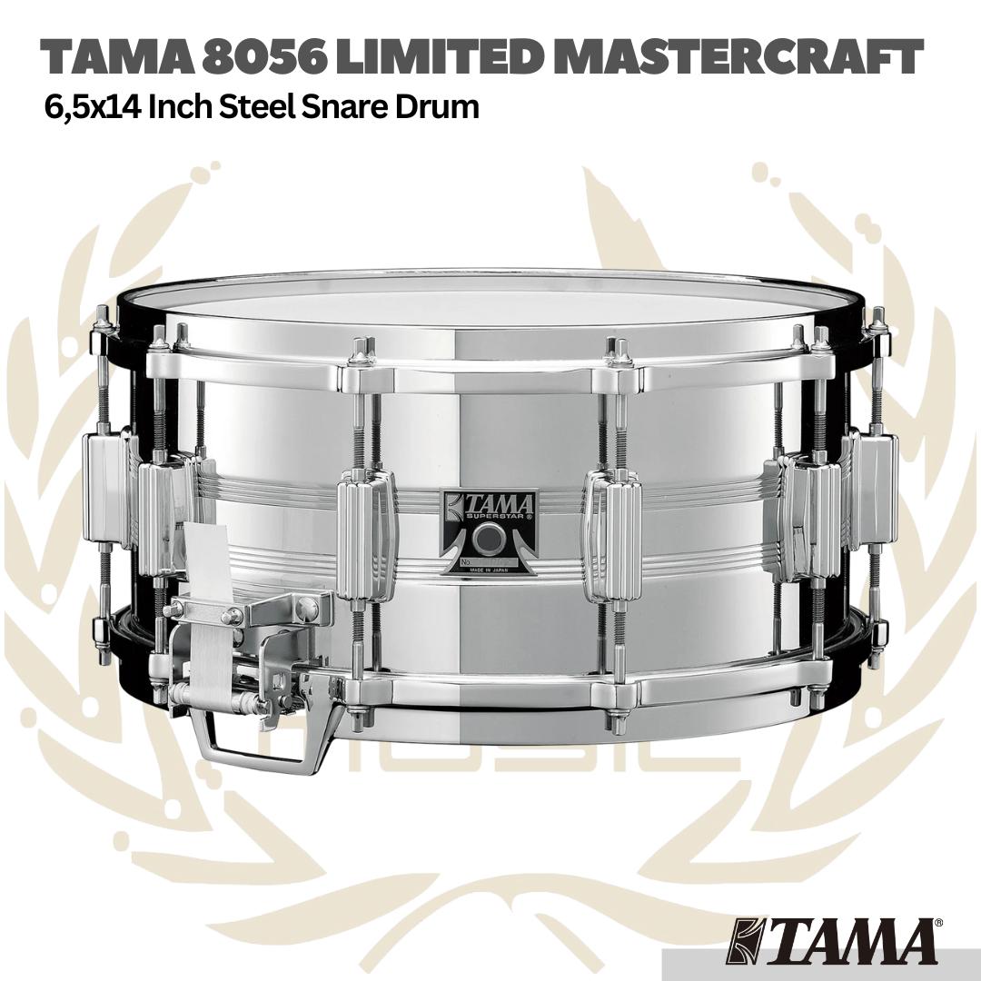 TAMA 8056 6.5x14inch Limited Mastercraft Steel Snare Drum - Snare Drum