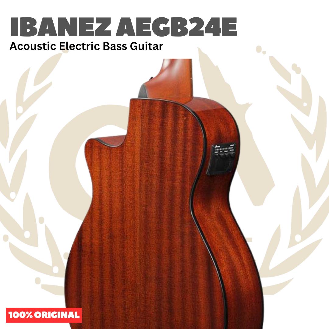 Ibanez AEGB24E Acoustic Bass Guitar - Gitar Bass Akustik Elektrik dengan Preamp
