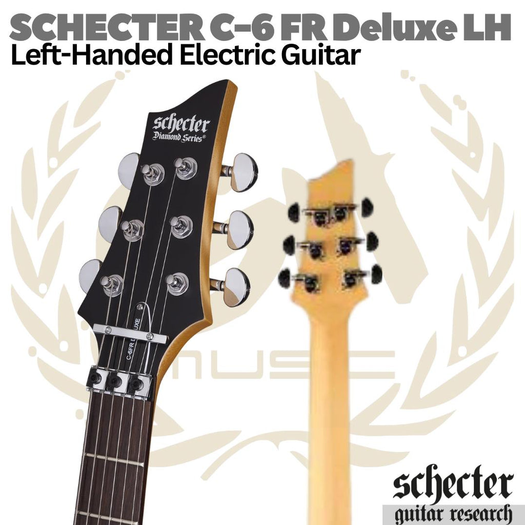 SCHECTER DIAMOND C6 FR Deluxe Left Hand Electric Guitar - Gitar Listril Kidal