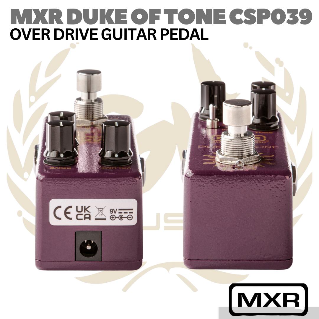 MXR DUKE OF TONE CSP039 Overdrive Pedal Guitar | Jim Dunlop Stompbox
