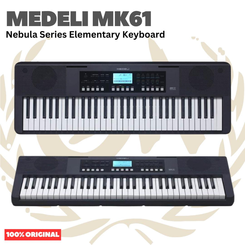 MEDELI MK61 61-Keys Nebula Series Elementary Keyboard Portable - MK 61 Keyboard Original Asli