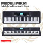MEDELI MK61 61-Keys Nebula Series Elementary Keyboard Portable - MK 61 Keyboard Original Asli