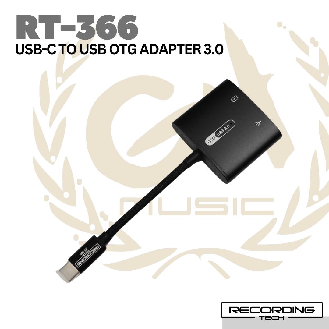 Recording Tech RT-366 USB-C TO USB OTG ADAPTER 3.0
