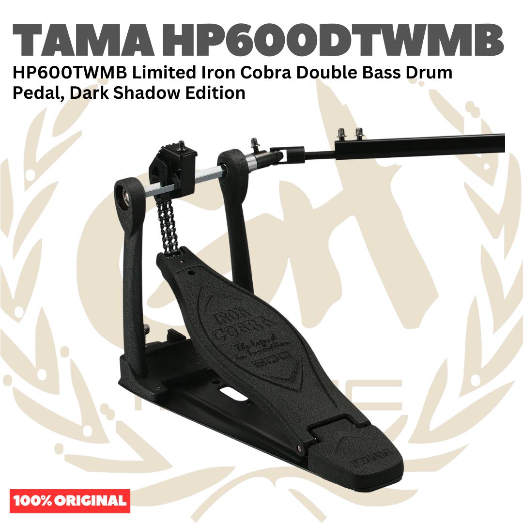 TAMA HP600DTWMB Limited Iron Cobra Double Bass Drum Pedal, Dark Shadow Edition - HP600TWMB Dabel Twin Pedal Kick Bass Drum Original Asli