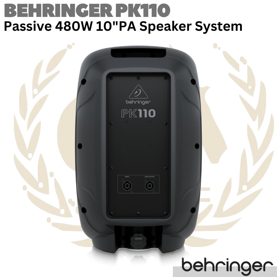 BEHRINGER PK110 Passive 480W 10 inch PA Speaker System | Spiker Pasif