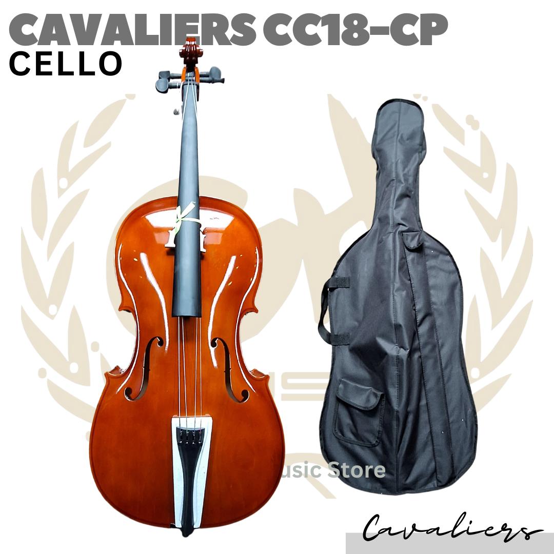 Cavaliers CC18-CP Cello Outfit | 4/4 3/4 1/2 Size