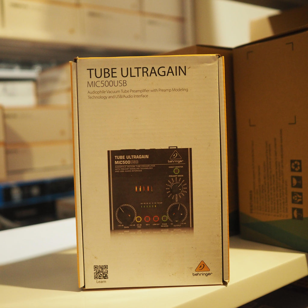 BEHRINGER TUBE ULTRAGAIN MIC500USB Preamp Audio interface | Soundcard