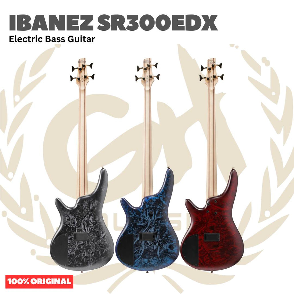 Ibanez SR300EDX Electric Bass Guitar - Bass Listrik Elektrik Original Asli