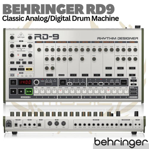 BEHRINGER RHYTHM DESIGNER RD-9 Classic Analog/Digital Drum Machine RD9