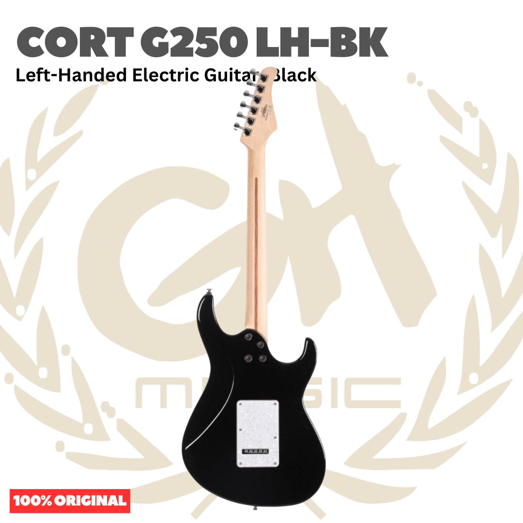 Cort G250 LH-BK Left-Handed Electric Guitar, Black - Gitar Kidal Elektrik Original Asli
