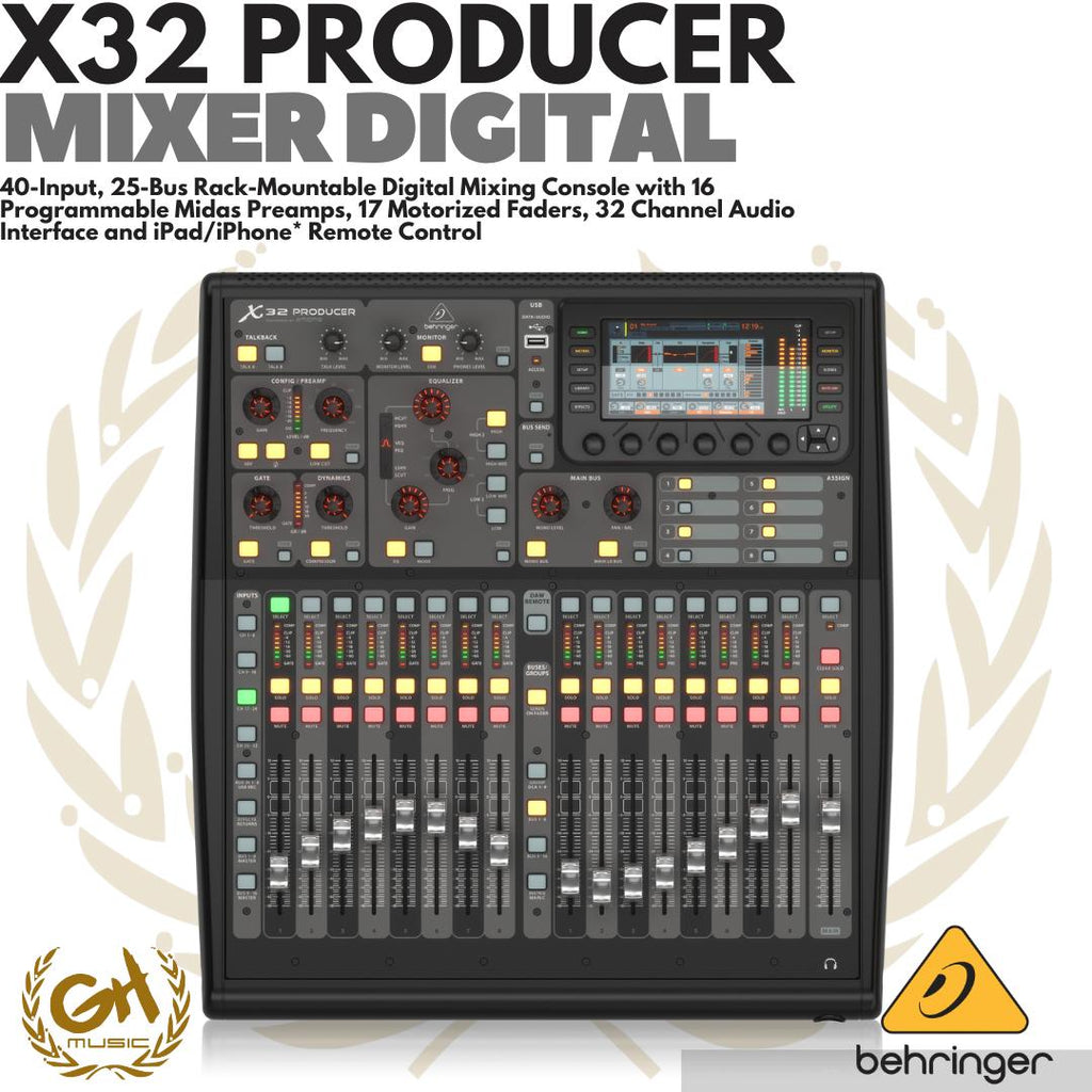 BEHRINGER X32 PRODUCER 40-Input, 25-Bus Rack-Mountable Digital Mixer