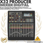 BEHRINGER X32 PRODUCER 40-Input, 25-Bus Rack-Mountable Digital Mixer