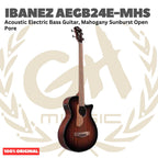 Ibanez AEGB24E Acoustic Bass Guitar - Gitar Bass Akustik Elektrik dengan Preamp
