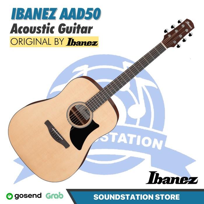 Ibanez Advanced Acoustic AAD50 Acoustic Guitar - Gitar Akustik