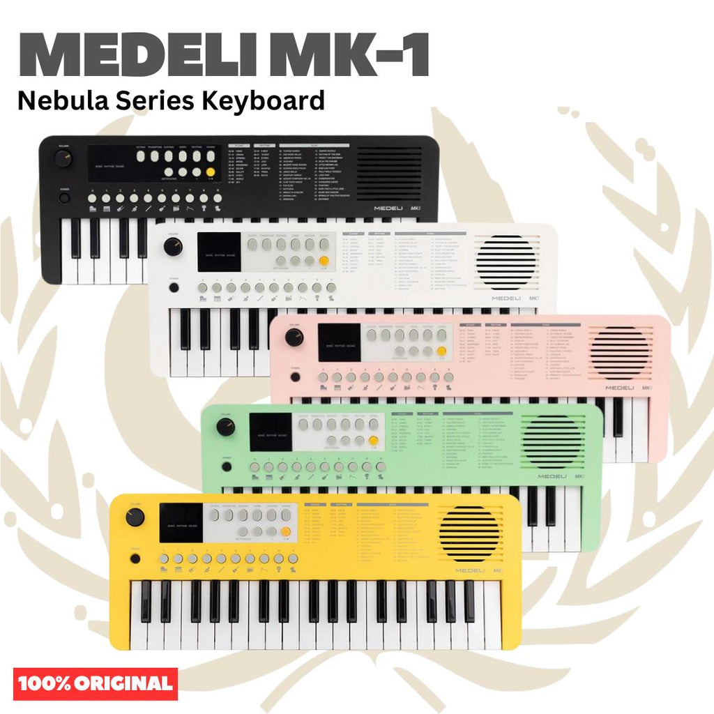 MEDELI MK-1 37-Keys Nebula Series Keyboard Portable - MK1 Keyboard Mini USB-C Original Asli