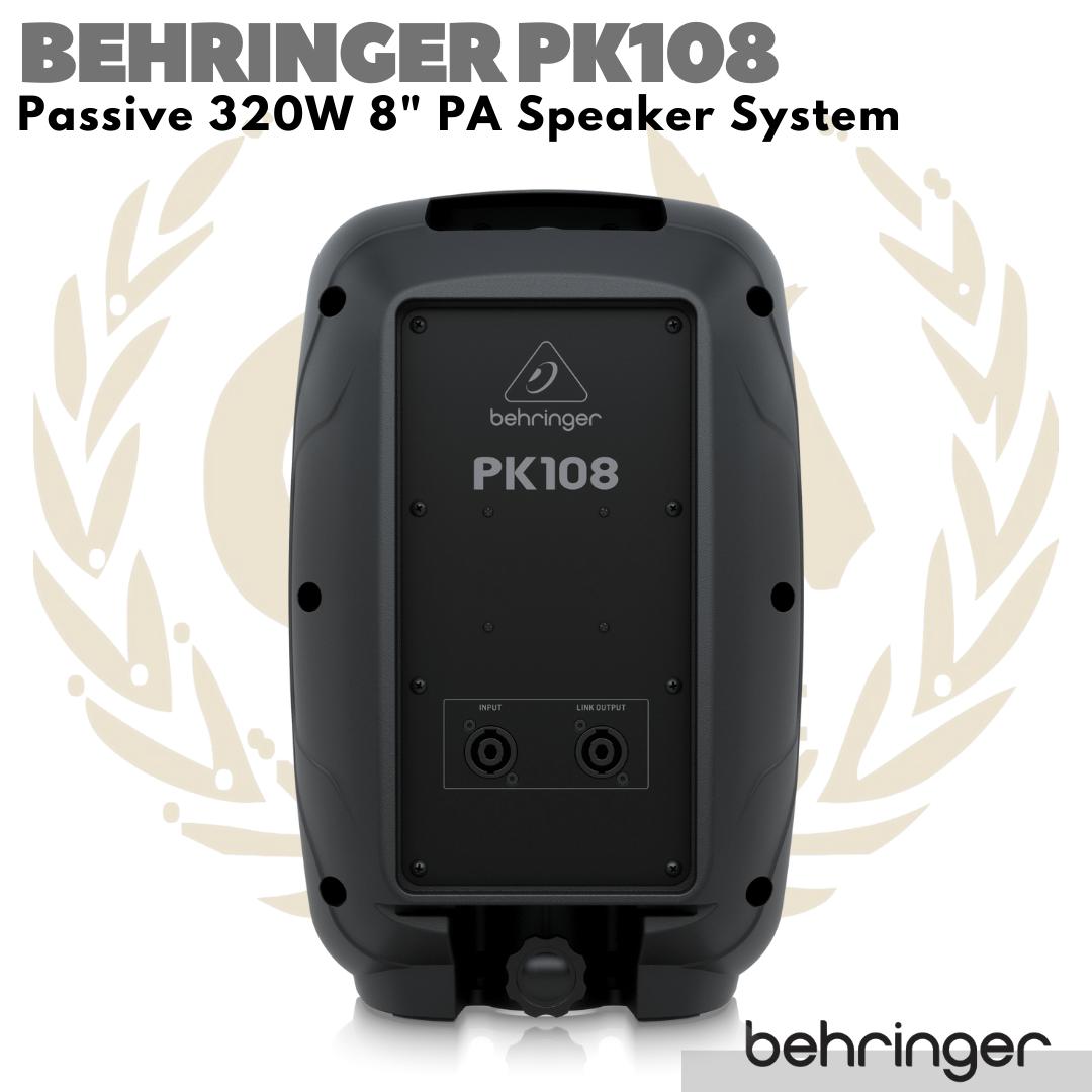 Behringer PK108 Passive 320W 8" PA Speaker System | Spiker Pasif