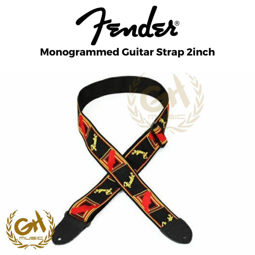 Fender 2inch Monogrammed Guitar Strap | STRAP GITAR FENDER