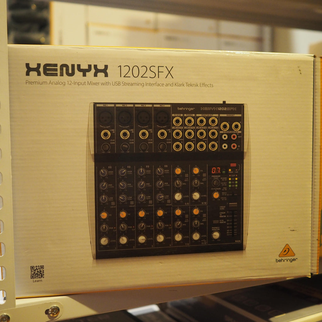 BEHRINGER XENYX 1202SFX Audio Mixer with USB Streaming Interface