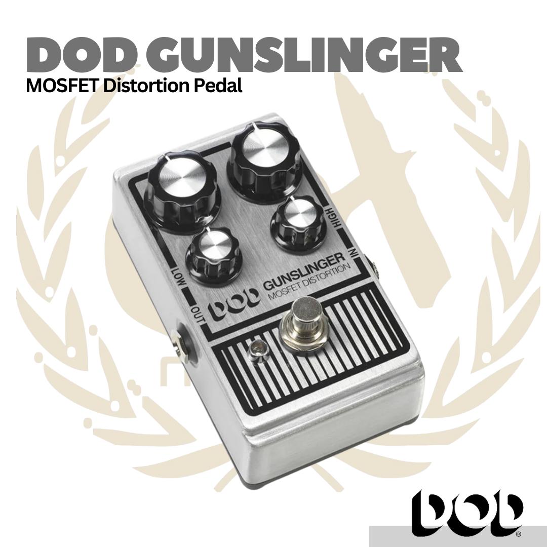 DOD Gunslinger MOSFET Distortion Effect Pedal - Efek Gitar Distorsi Asli
