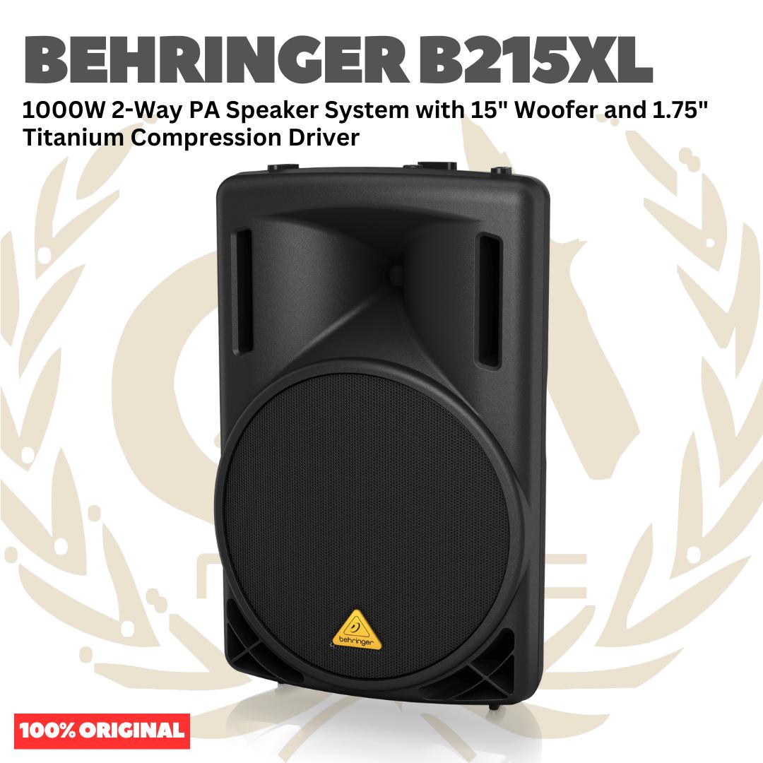 Behringer B215XL 1000W 2-Way PA Speaker System with 15" Woofer and 1.75" Titanium Compression Driver - Speaker Pasif 1000 watt 15inch Original Asli