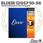 Elixir 12057 Nano Light 7-String Electric Guitar Strings 10-56