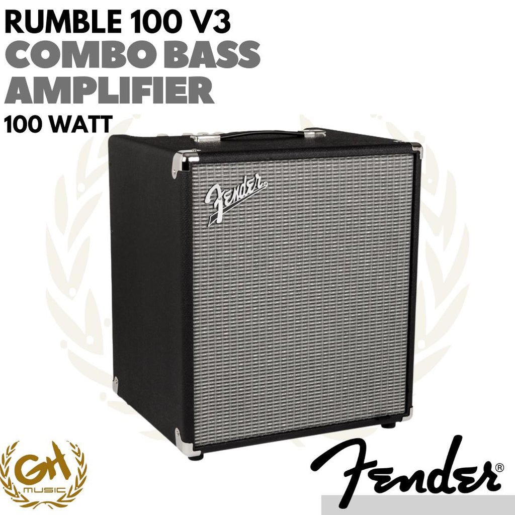 Fender Rumble 100 V3 Combo Bass Amplifier - Ampli Bass Combo 100W