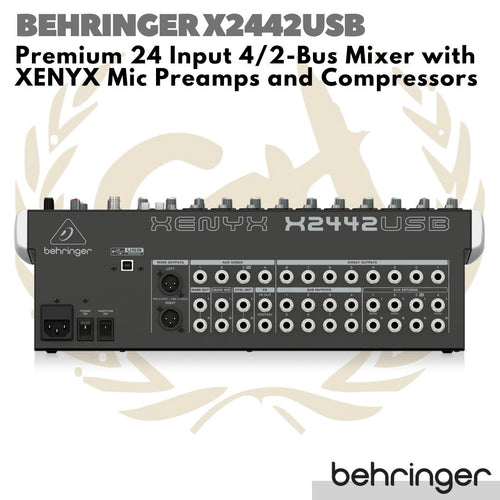 Behringer XENYX X2442USB Premium 24 Input 4/2 Bus Mixer USB interface