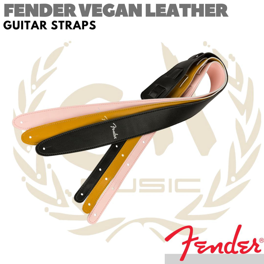 FENDER Vegan Leather Guitar Strap | Tali Gitar