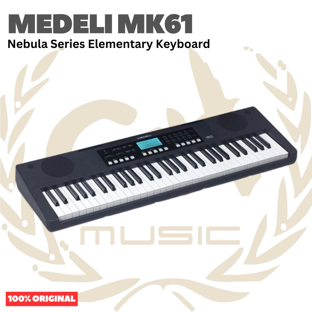 MEDELI MK61 61-Keys Nebula Series Elementary Keyboard Portable - MK 61 Keyboard Original Asli