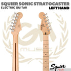 SQUIER SONIC STRATOCASTER Left Handed Electric Guitar | Gitar Kidal - BLACK