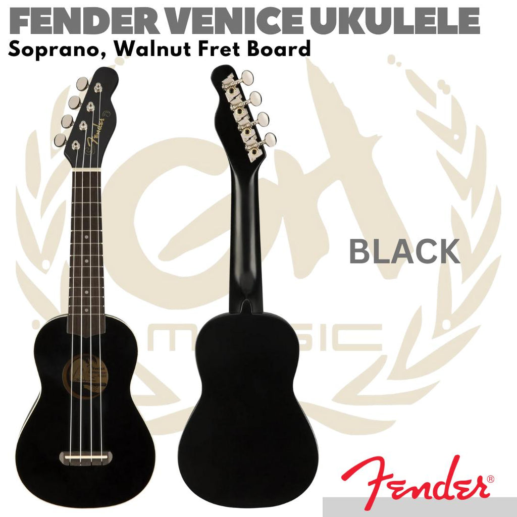 FENDER VENICE Soprano Ukulele Walnut FB
