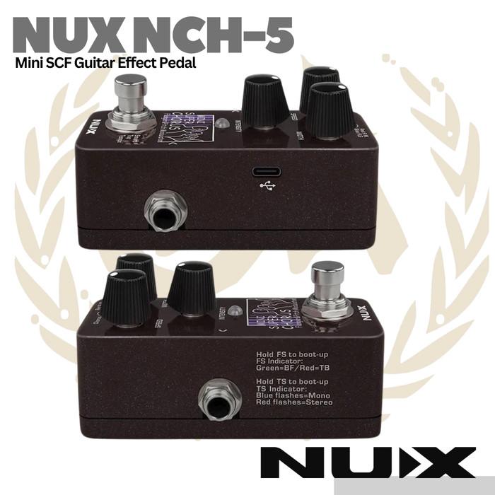 NUX Mini SCF NCH5 Chorus Guitar Effect Pedal - Efek Gitar NCH-5