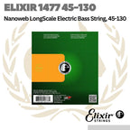 Elixir 14777 Nanoweb B Long Scale Stainless Steel 5-String 45-130