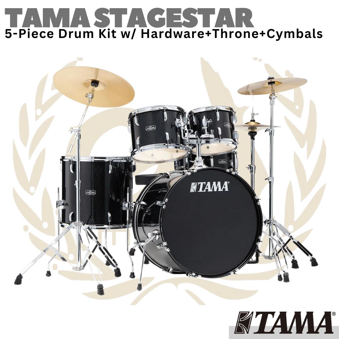 TAMA STAGESTAR 5 Piece Drum Set Kit + Cymbal | ST52H6C Stage Star