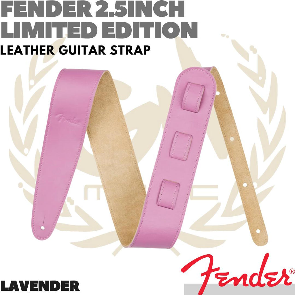 FENDER 2.5inch Limited Edition Leather Strap Gitar Bass