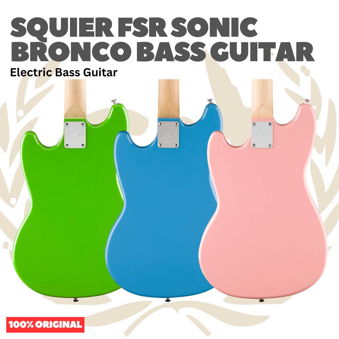 Squier FSR Sonic Bronco Bass Guitar - Bass Listrik Gitar Bass Elektrik Short Scale Original Asli