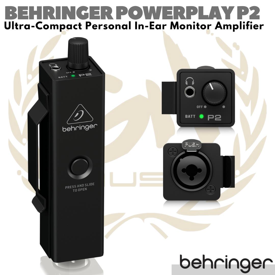 BEHRINGER POWERPLAY P2 Personal In Ear / Headphone Monitor Amplifier
