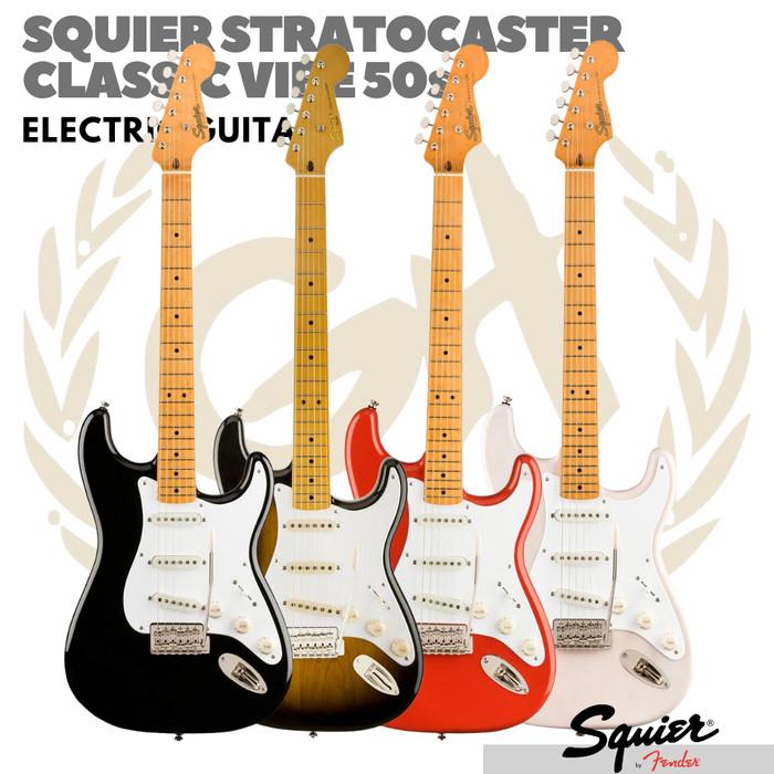 SQUIER STRATOCASTER CLASSIC VIBE 50s Electric Guitar | Gitar Listrik