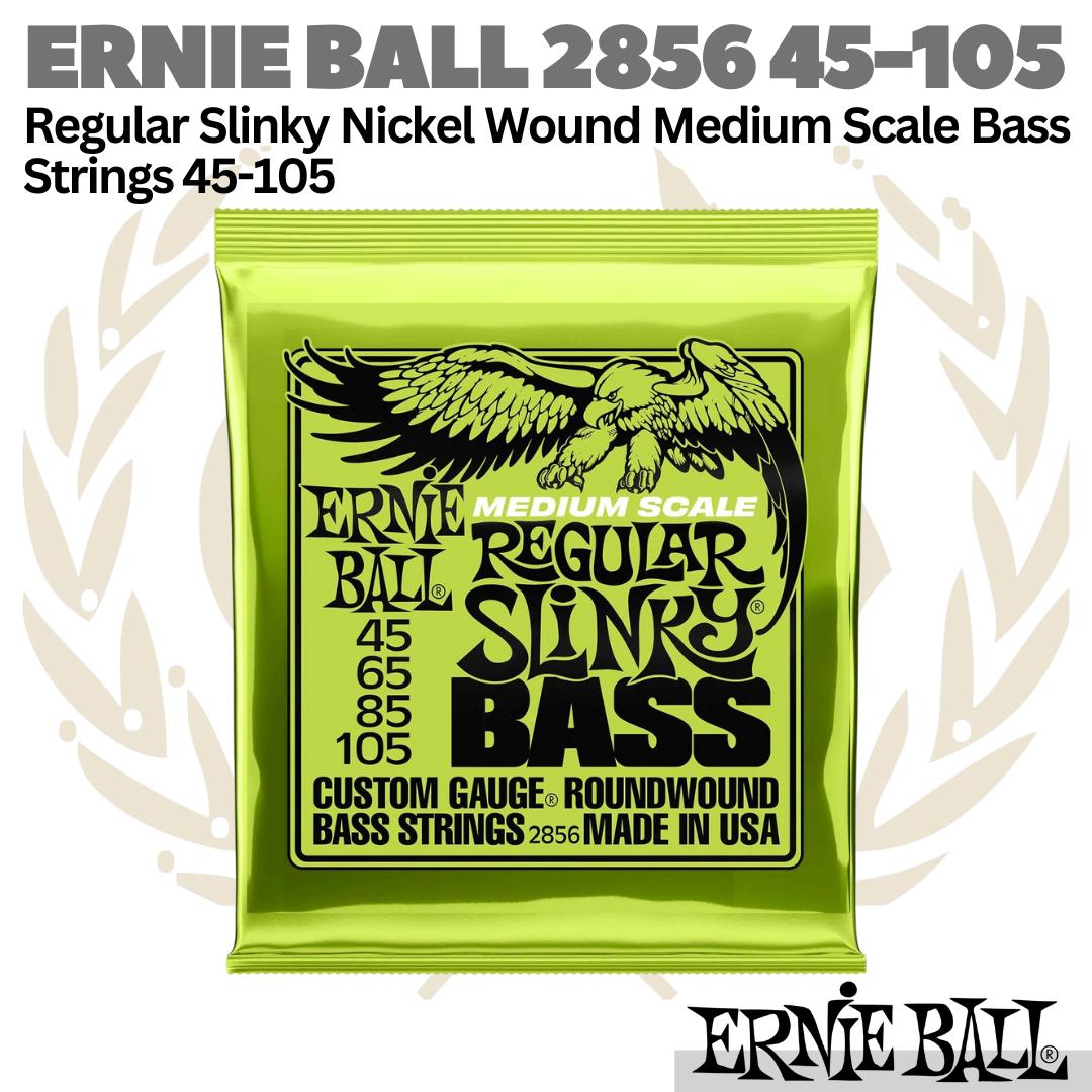 Ernie Ball 2856 Regular Slinky Nickel Wound Medium Scale Bass Strings
