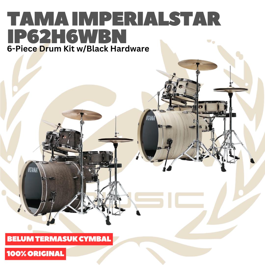 TAMA IP62H6WBN Imperialstar 6-Piece Drum Kit w/Black Hardware (Limited) - Drum Akustik Set Lengkap Tanpa Simbal Original Asli