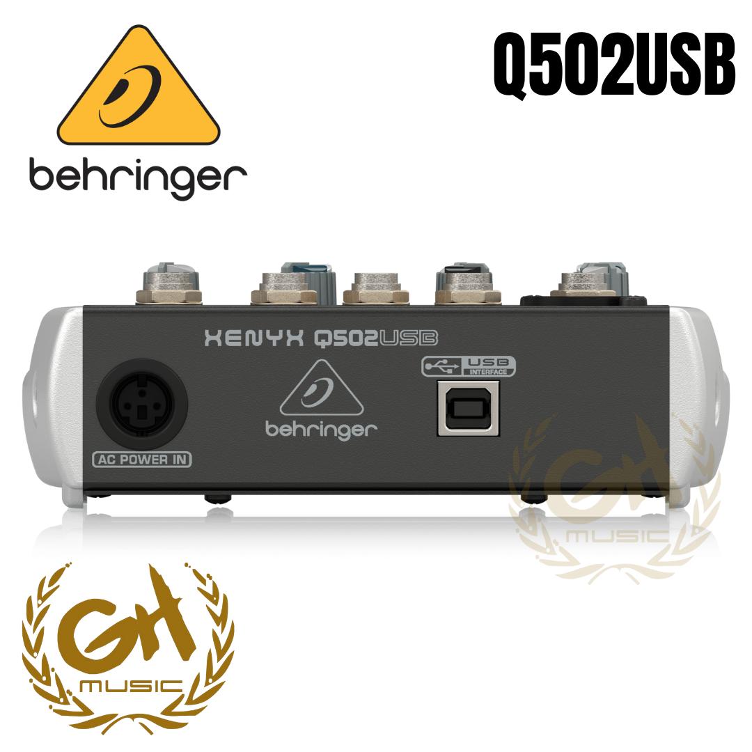 BEHRINGER XENYX Q502USB MIXER AUDIO INTERFACE
