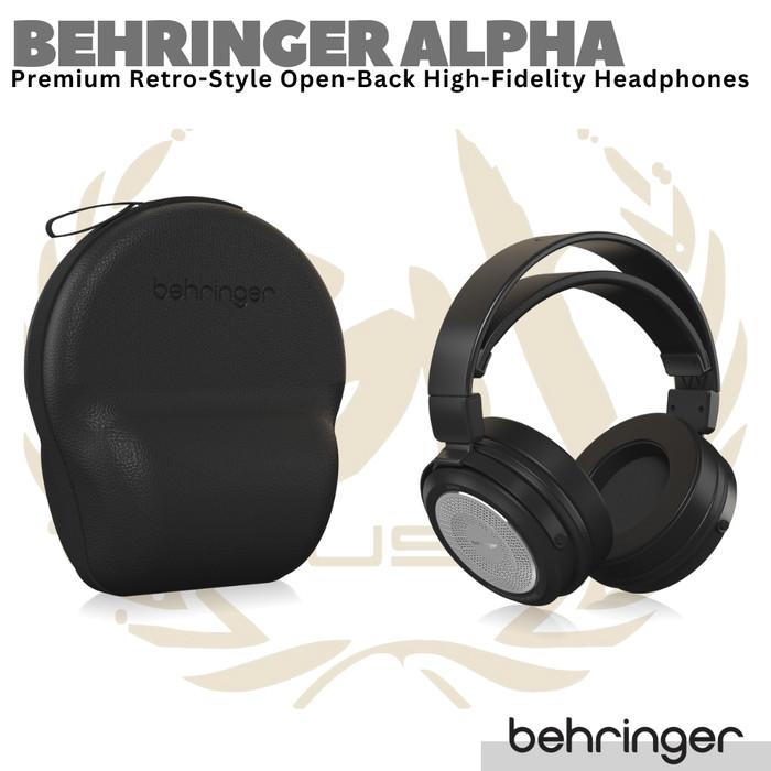 BEHRINGER ALPHA Premium Retro Style Open Back Studio Headphones
